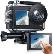 Campark X40 4K 30FPS 20MP Dual Screen Action Camera, EIS,WiFi 131FT Waterproof Underwater Camera