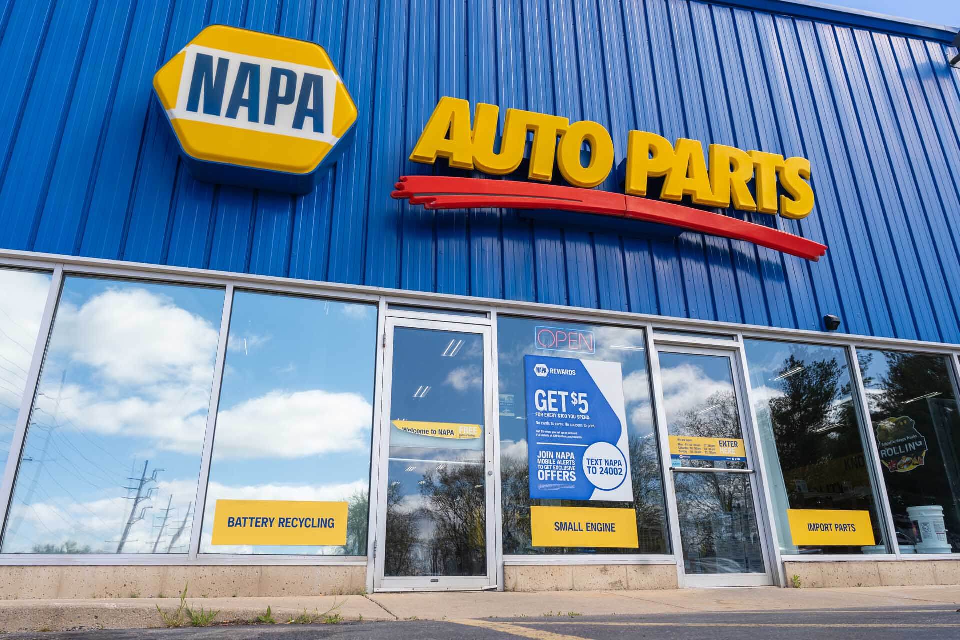 NAPA Auto Parts Screenshot