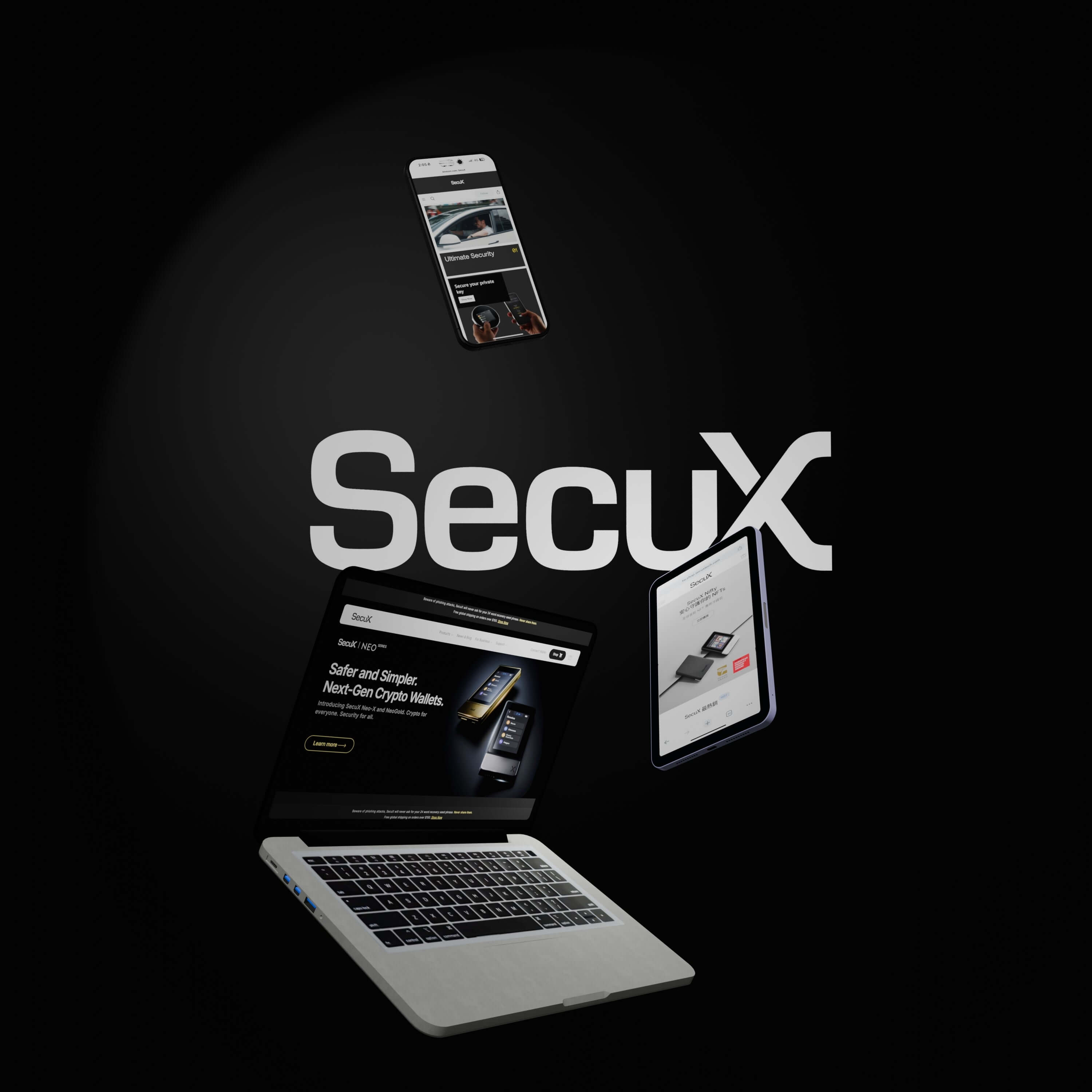 SecuX Hardware Wallets Screenshot