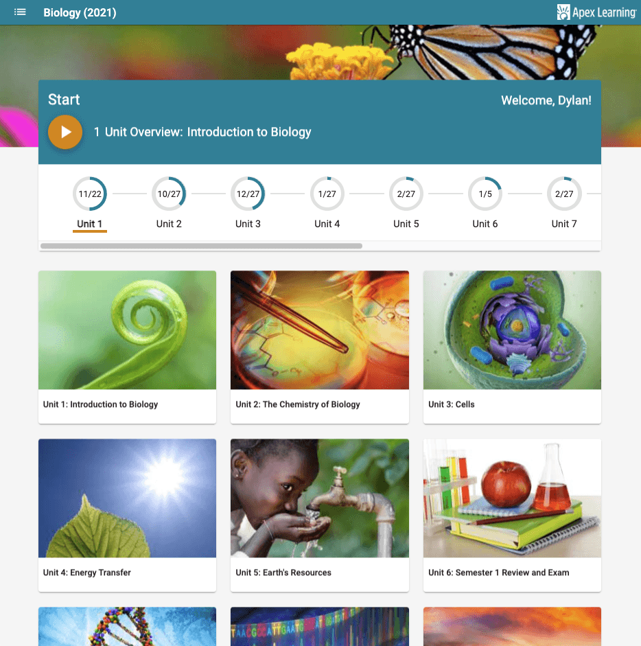Apex Learning Screenshot