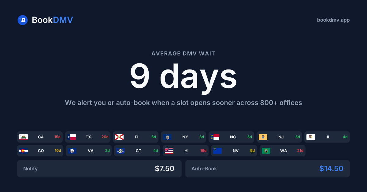 BookDMV Screenshot