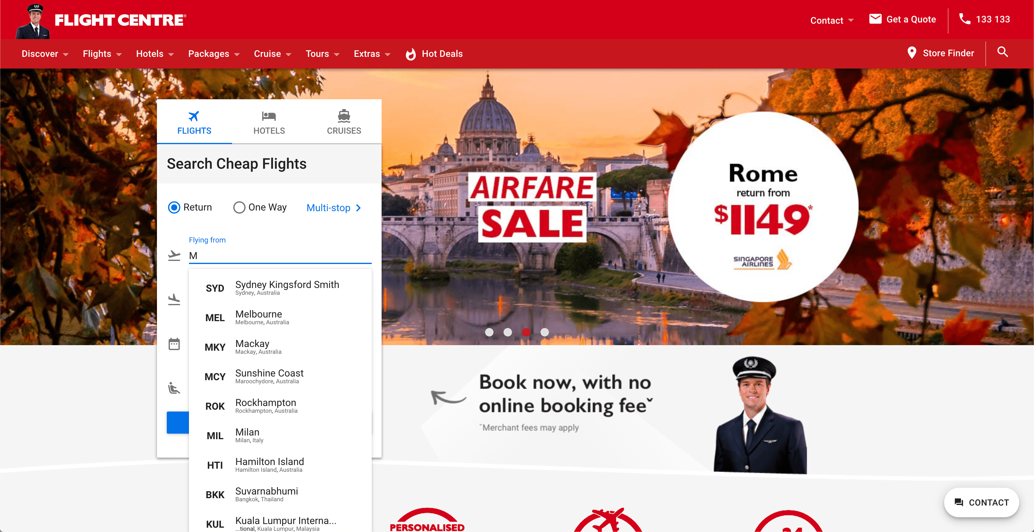 Flight Centre Screenshot