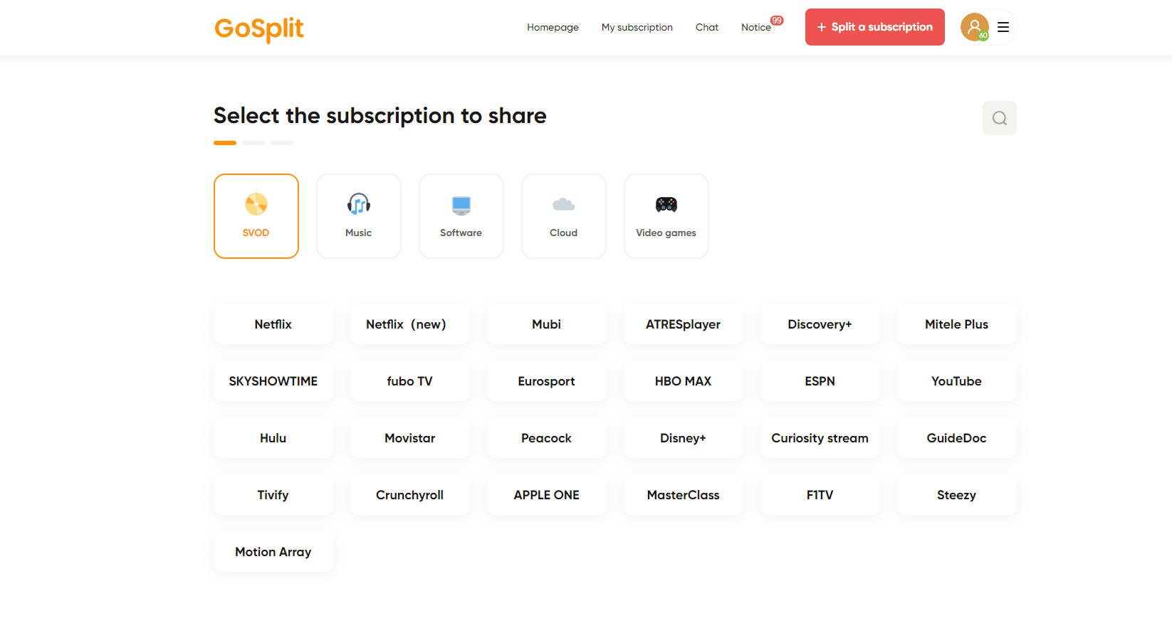 GoSplit Screenshot