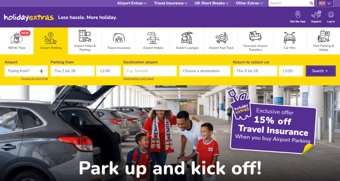 Holiday Extras Screenshot