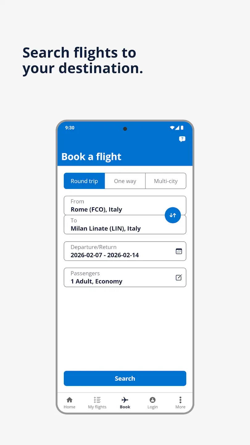 ITA Airways Screenshot