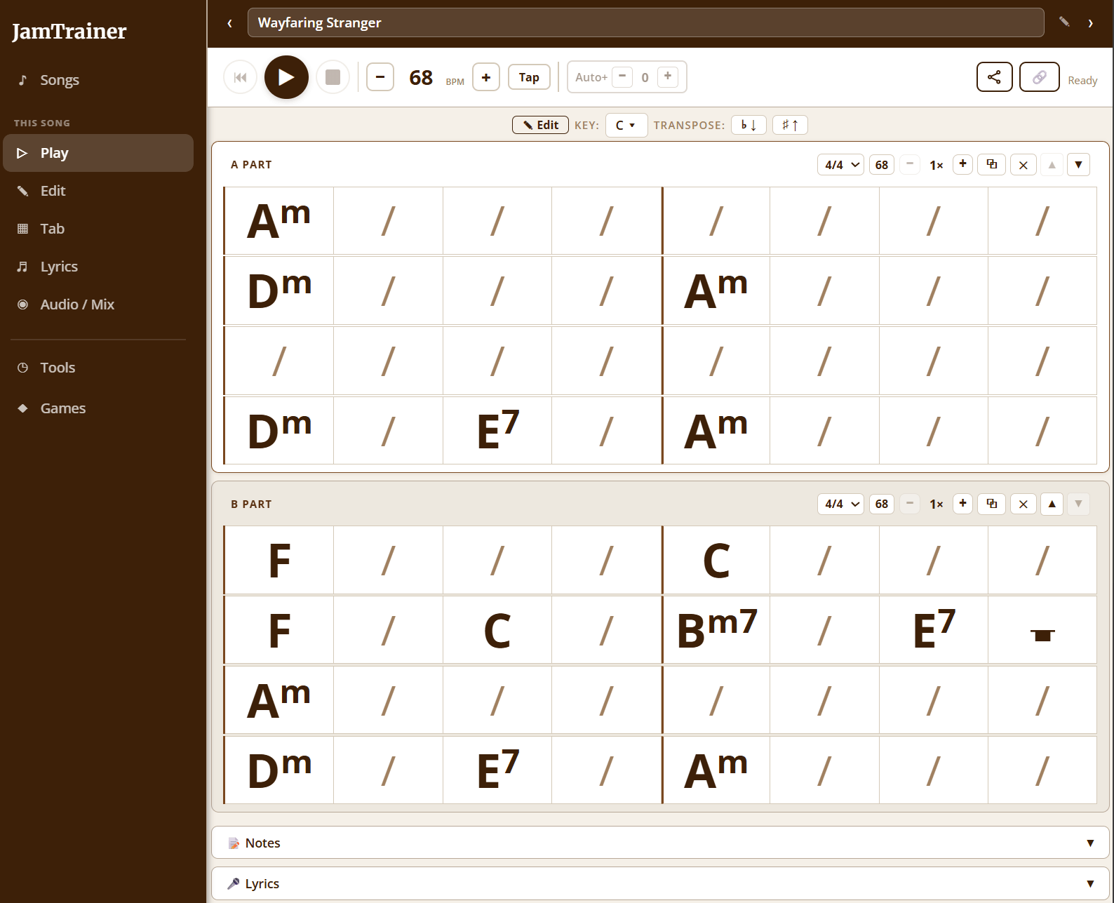 Jam Trainer Screenshot