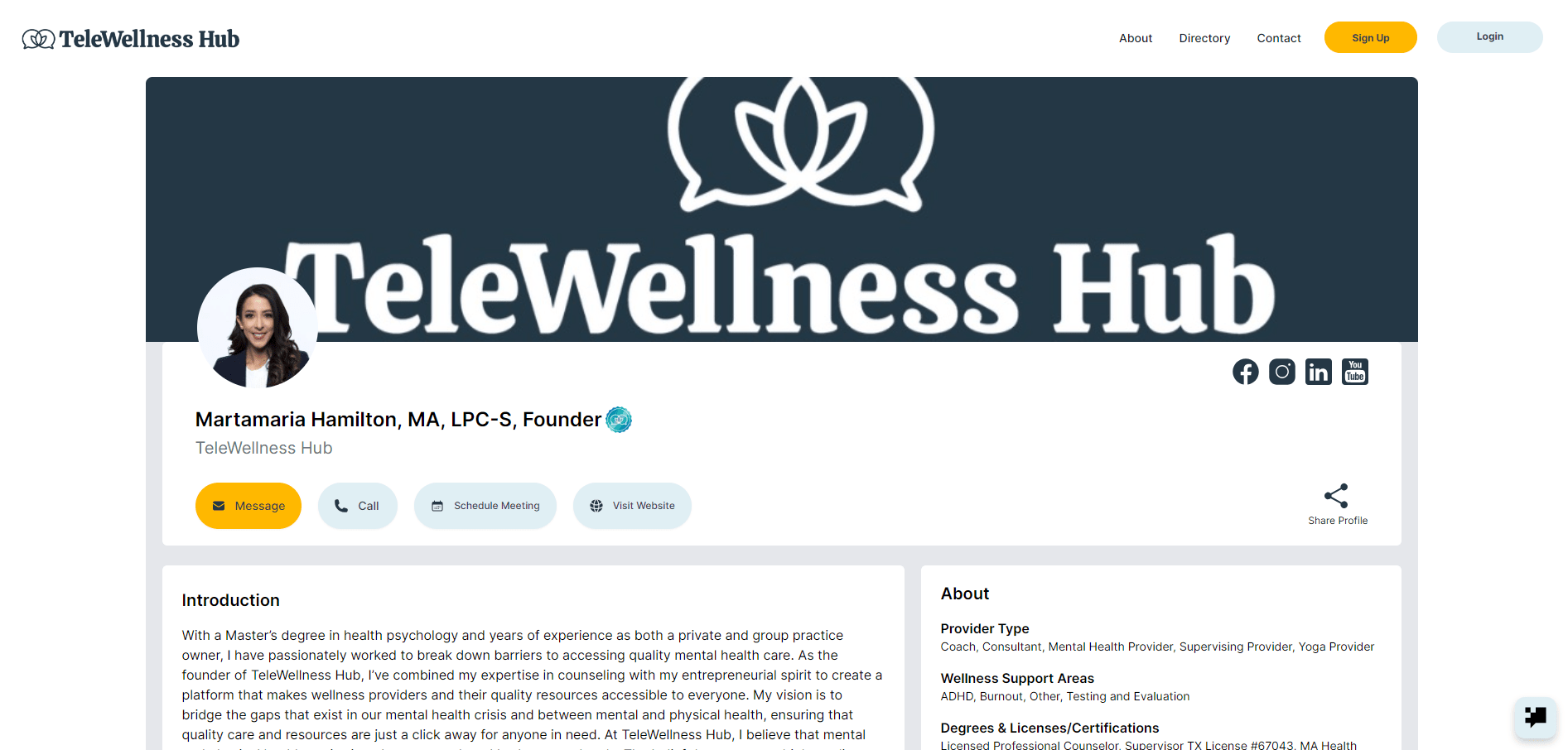 TeleWellness Hub Screenshot