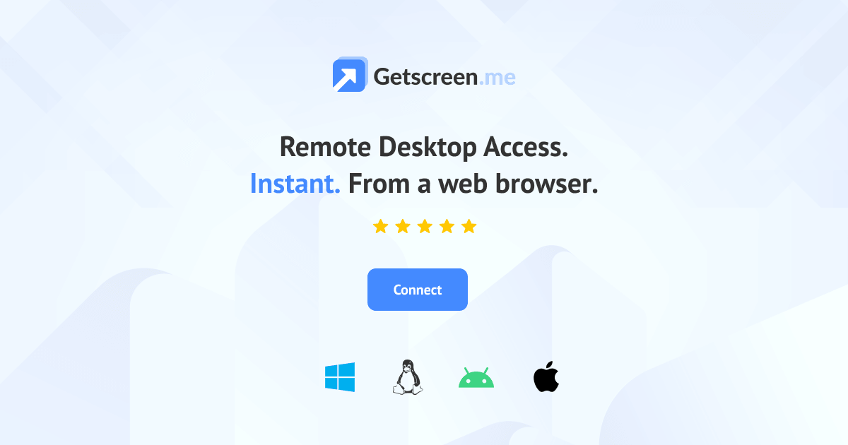 Getscreen.me Screenshot