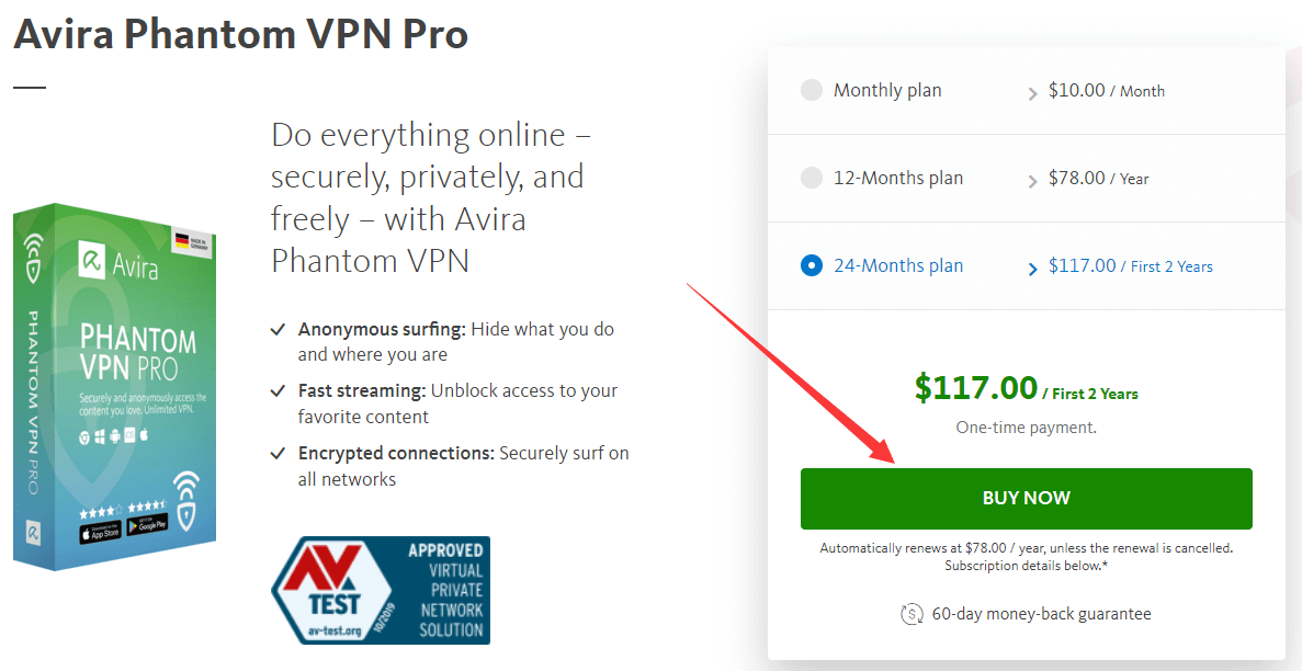 Avira Phantom VPN Discount