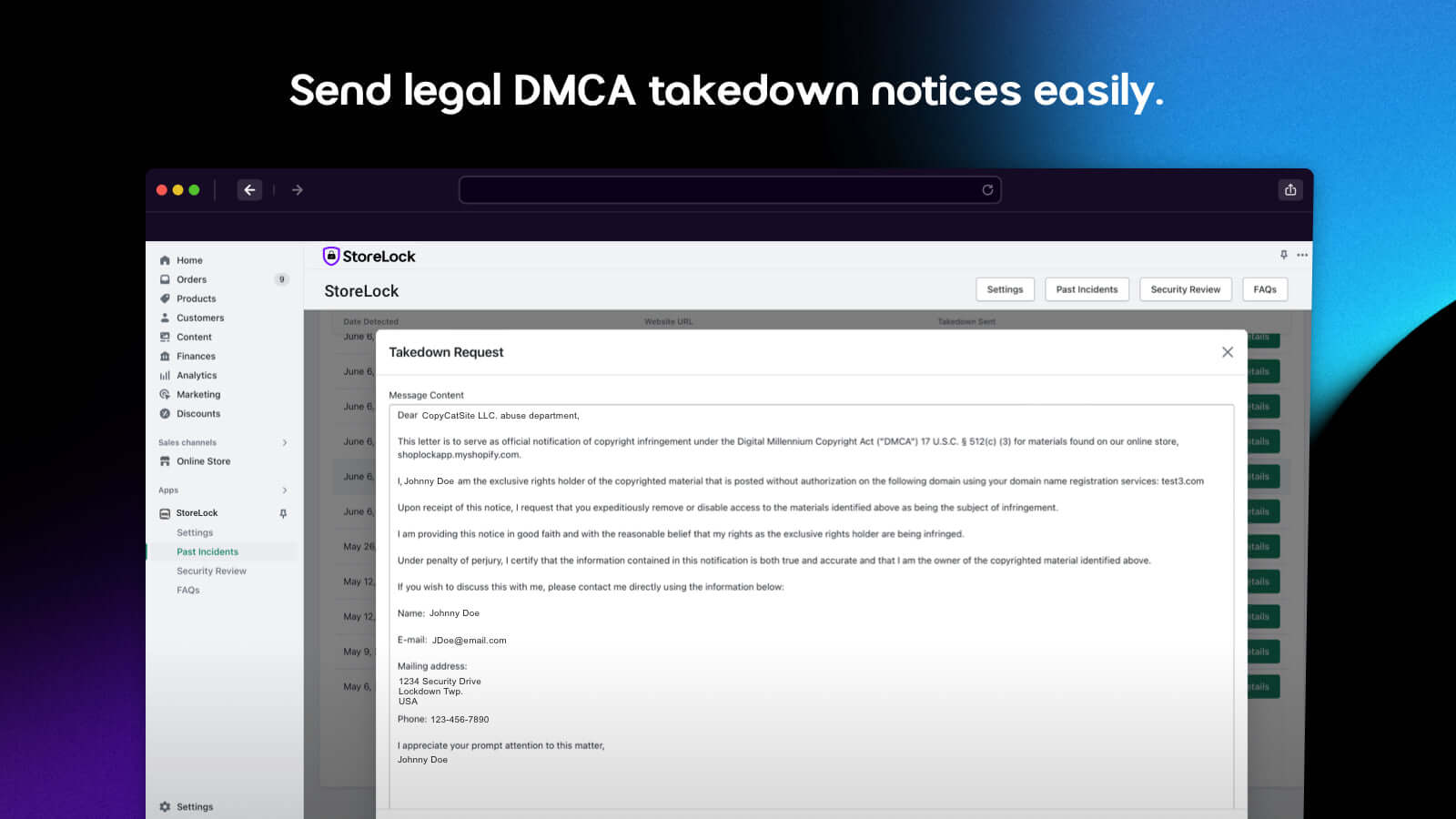 StoreLock Screenshot