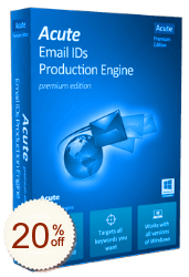 Acute Email IDs Production Engine Rabatt Gutschein-Code