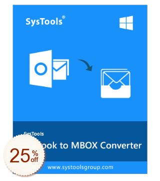 SysTools Outlook PST to MBOX Converter Discount Coupon