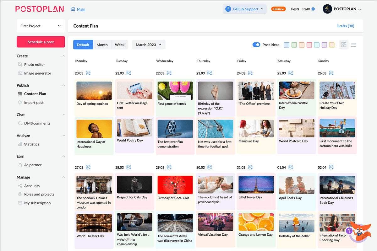 Postoplan Screenshot