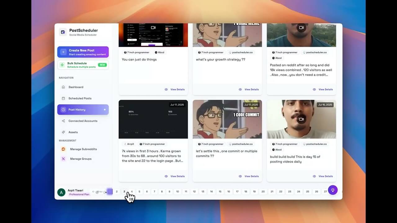 PostScheduler Screenshot