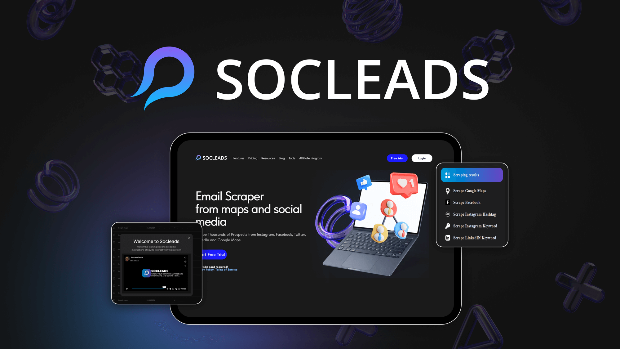 SocLeads Screenshot