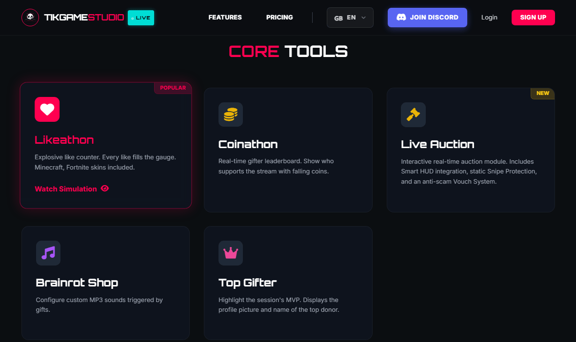 TikGameStudio Screenshot