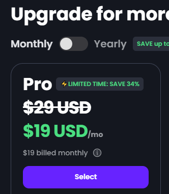 Opus Clip monthly price discount