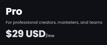 Opus Clip monthly price