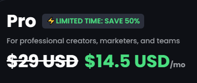 Opus Clip yearly price