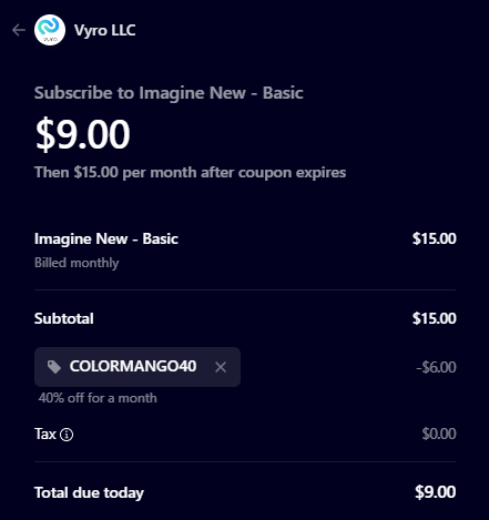 ImagineArt coupon
