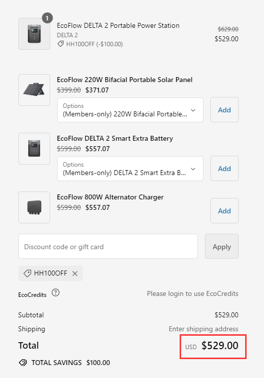EcoFlow coupon