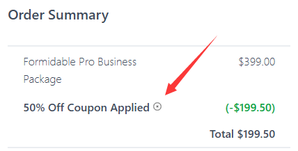 Formidable Forms Discount Coupon