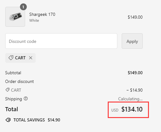 Sharge coupon