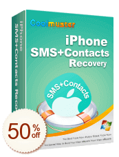 Coolmuster iPhone SMS + Contacts Recovery Rabatt Gutschein-Code
