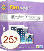 Tansee iOS Message Transfer Rabatt Gutschein-Code