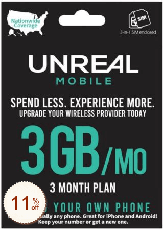 UNREAL Mobile Rabatt Gutschein-Code