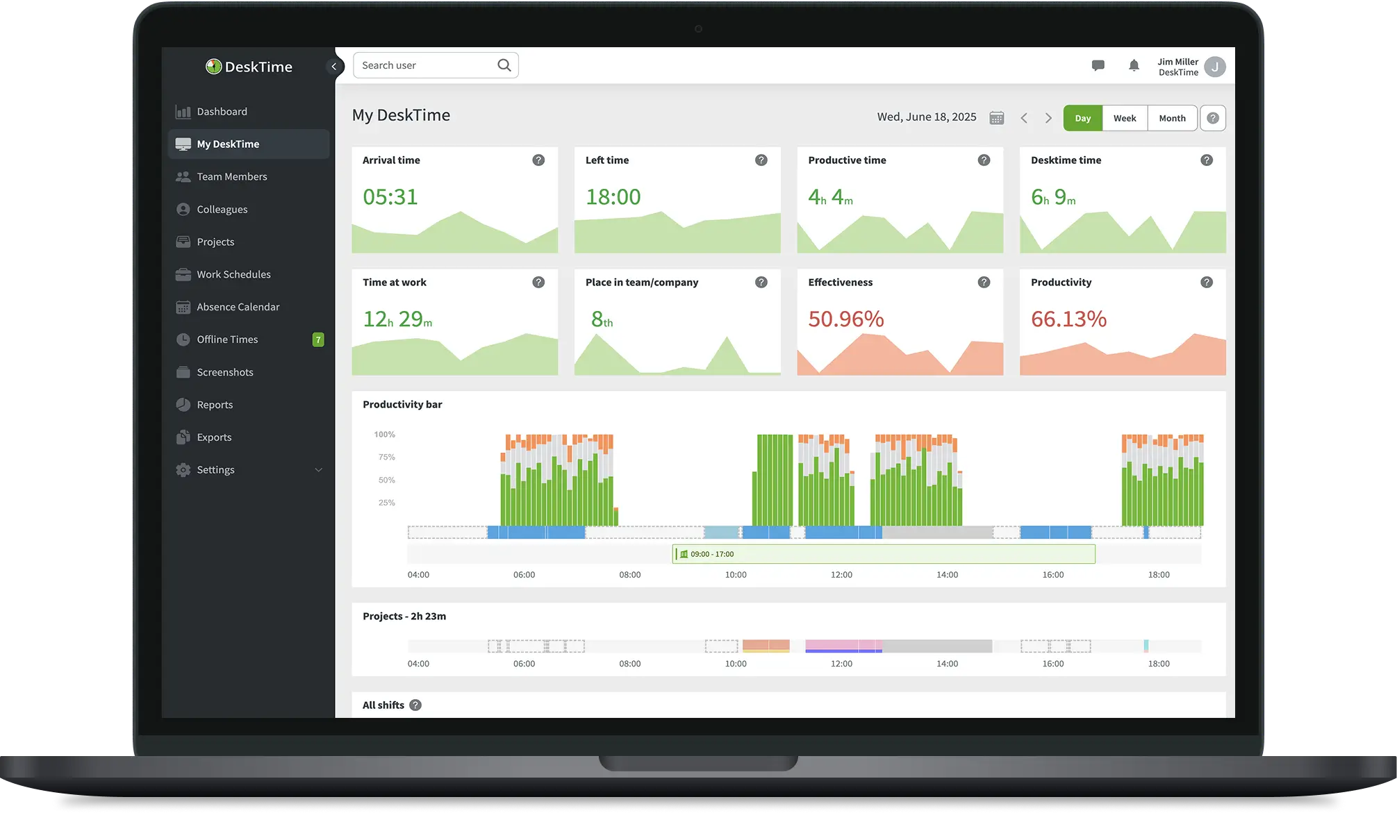 DeskTime Screenshot