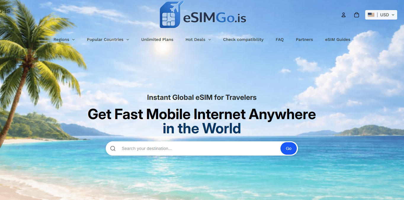 eSIMGo.is Screenshot