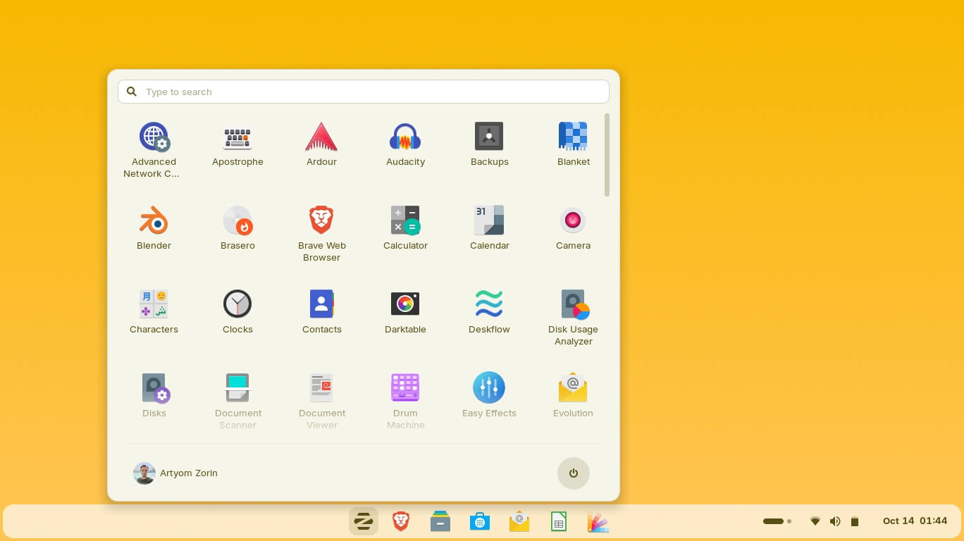 Zorin OS Screenshot